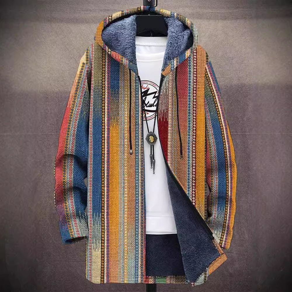 Luksuriøs cardigan med kunstnerisk inspiration