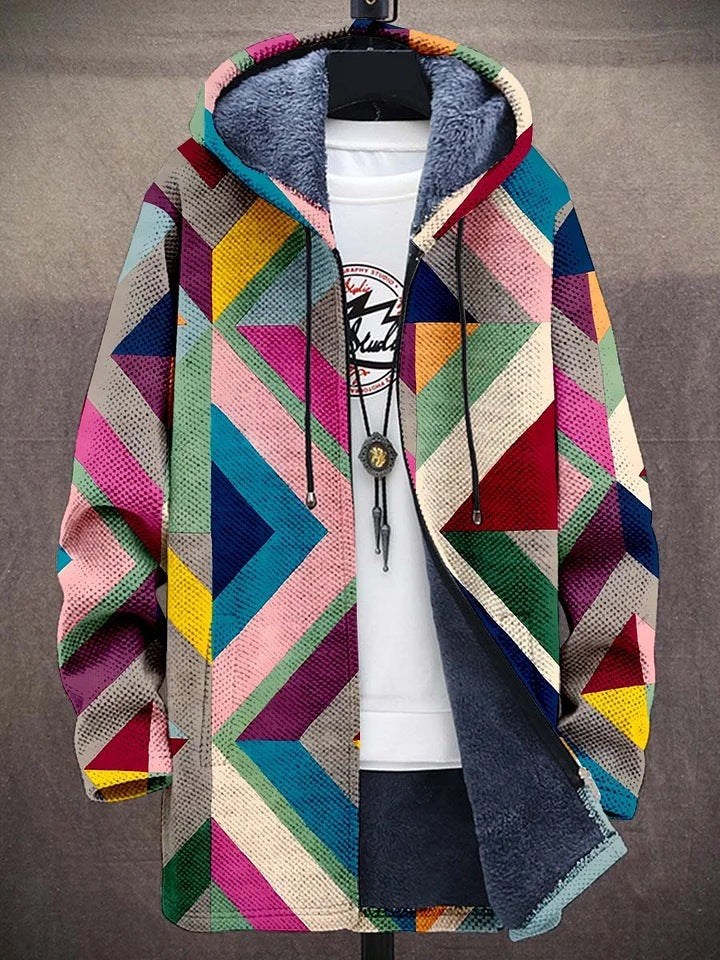 Luksuriøs cardigan med kunstnerisk inspiration