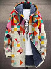 Luksuriøs cardigan med kunstnerisk inspiration