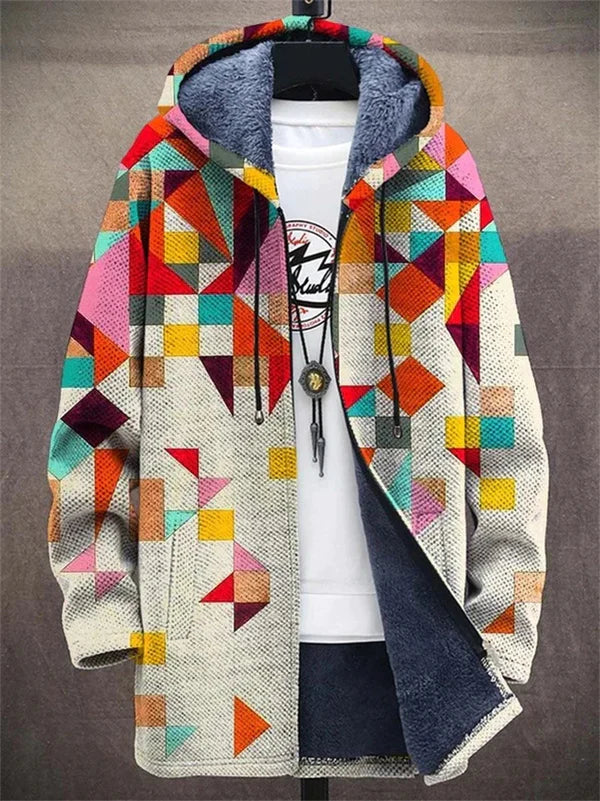 Luksuriøs cardigan med kunstnerisk inspiration