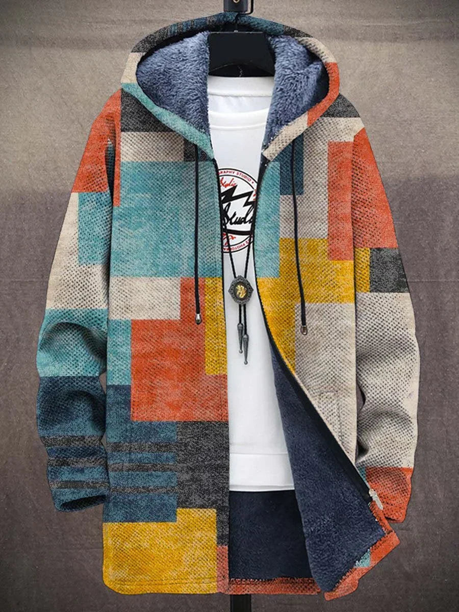 Luksuriøs cardigan med kunstnerisk inspiration