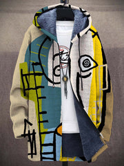 Luksuriøs cardigan med kunstnerisk inspiration