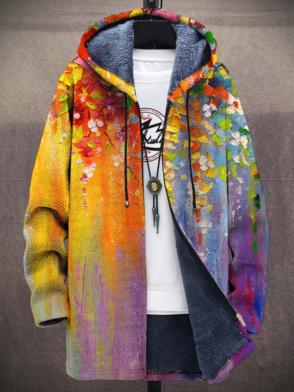 Luksuriøs cardigan med kunstnerisk inspiration