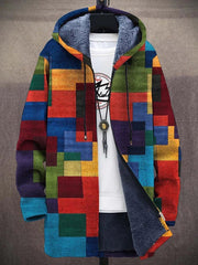 Luksuriøs cardigan med kunstnerisk inspiration