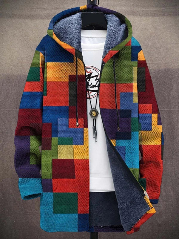Luksuriøs cardigan med kunstnerisk inspiration