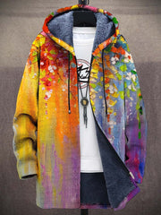 Luksuriøs cardigan med kunstnerisk inspiration