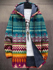 Luksuriøs cardigan med kunstnerisk inspiration