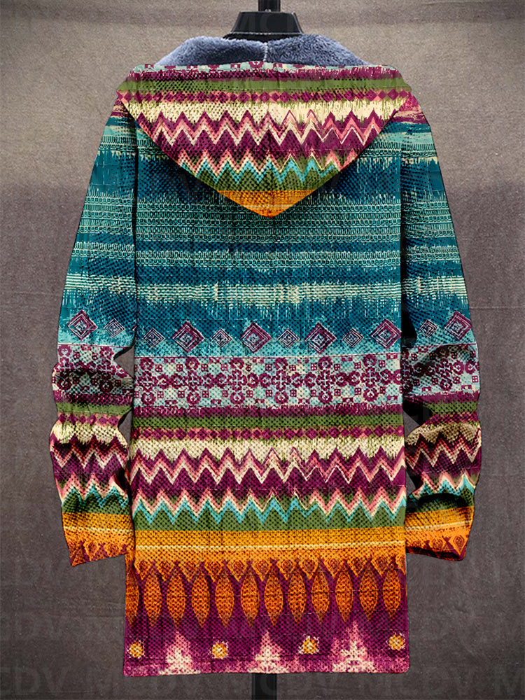 Luksuriøs cardigan med kunstnerisk inspiration