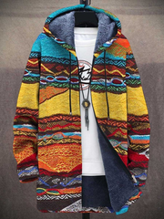 Luksuriøs cardigan med kunstnerisk inspiration