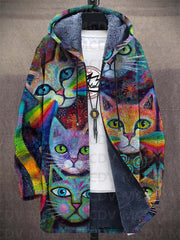 Luksuriøs cardigan med kunstnerisk inspiration