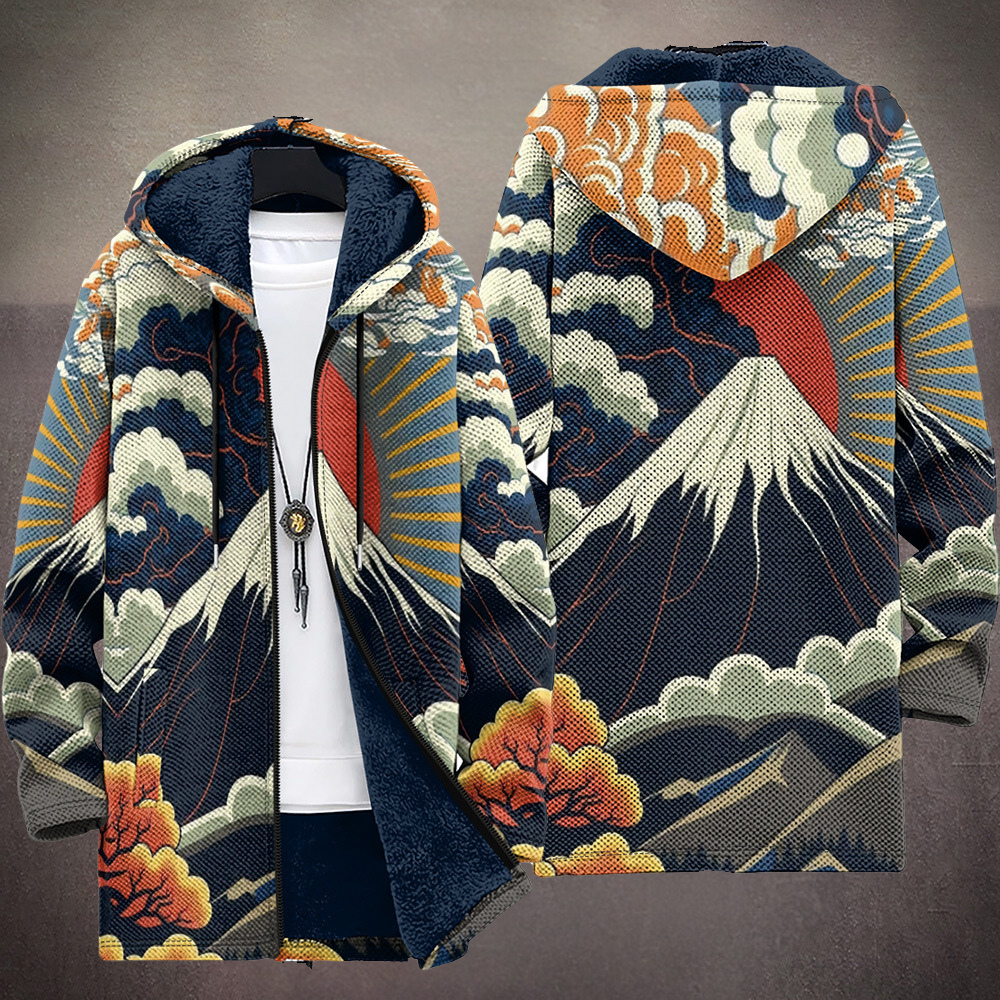 Luksuriøs cardigan med kunstnerisk inspiration