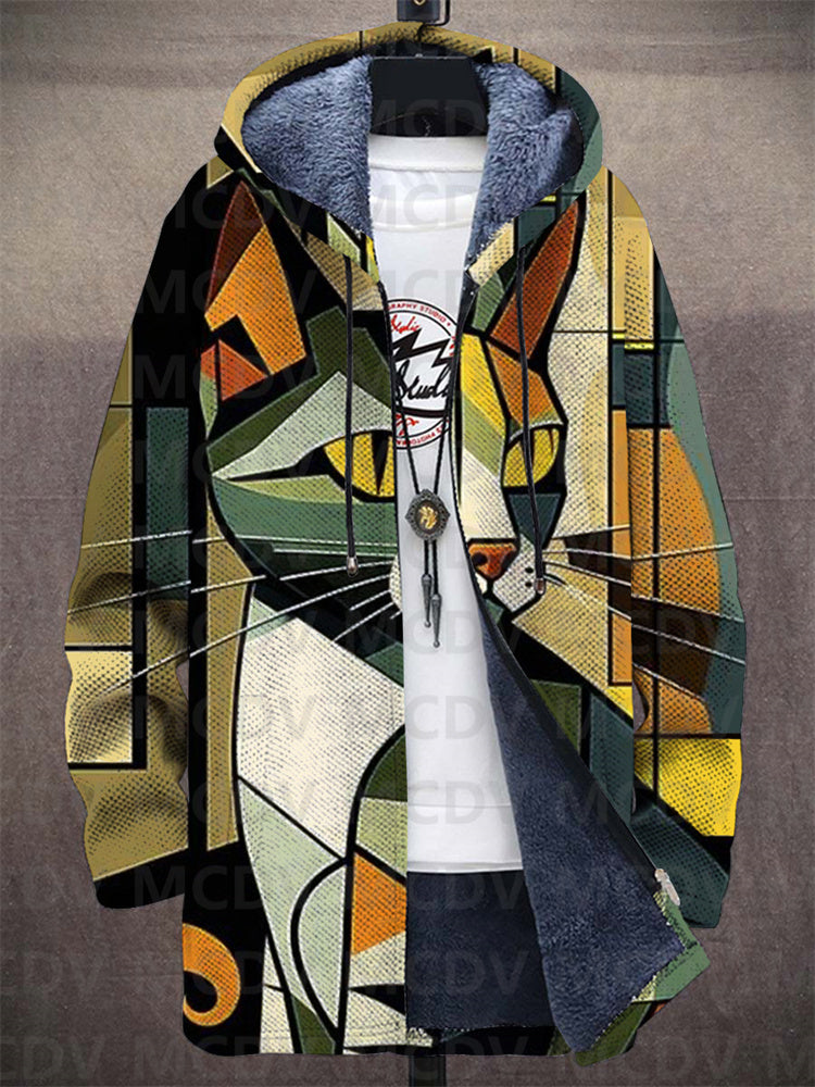Luksuriøs cardigan med kunstnerisk inspiration