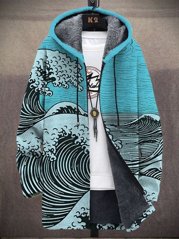 Luksuriøs cardigan med kunstnerisk inspiration