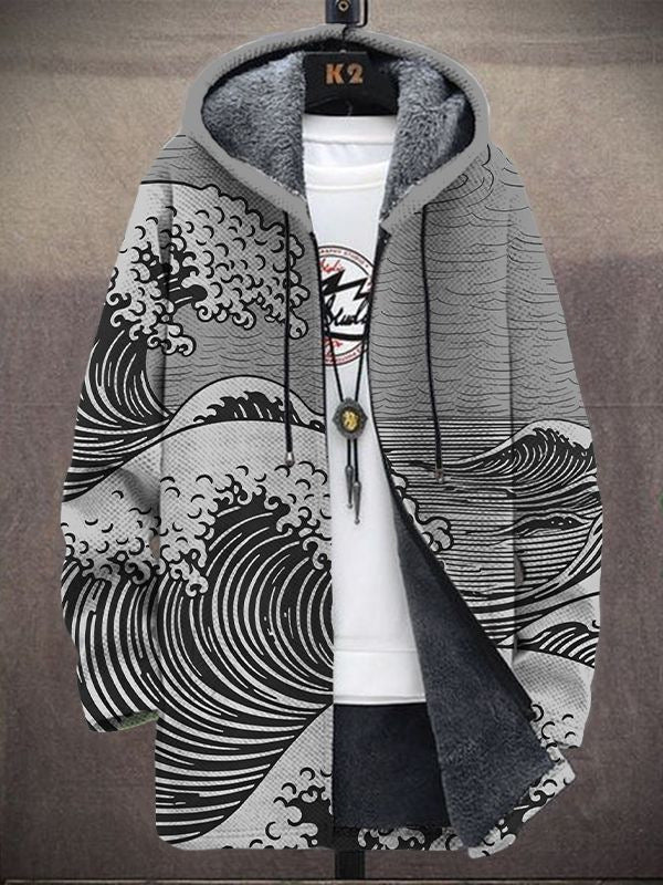Luksuriøs cardigan med kunstnerisk inspiration
