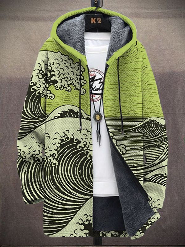 Luksuriøs cardigan med kunstnerisk inspiration