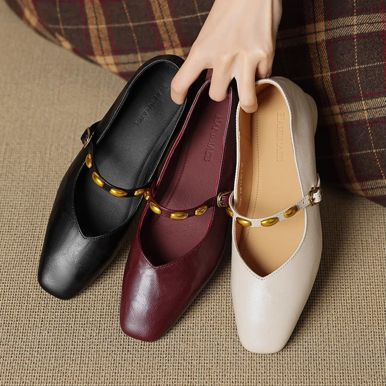 Zyra | Flade sko i ægte læder