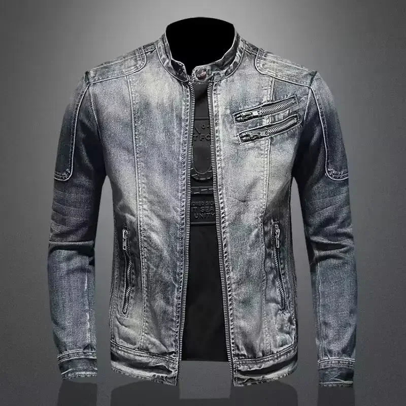 Anders® | Denim bikerjakke