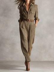 Mirabelle | Ternet jumpsuit i tweed til kvinder