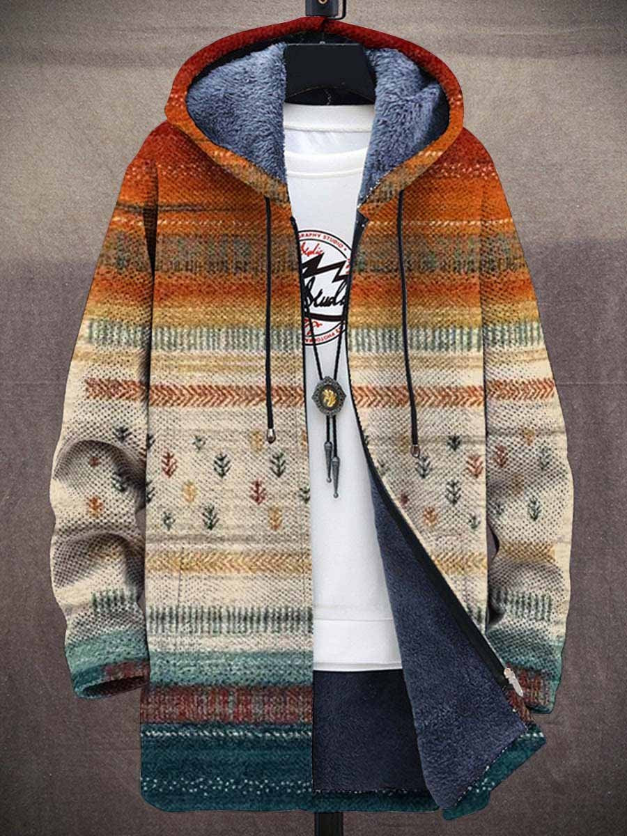 Luksuriøs cardigan med kunstnerisk inspiration