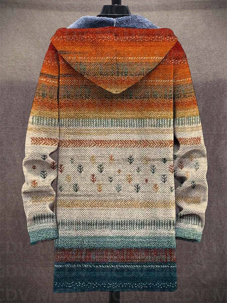 Luksuriøs cardigan med kunstnerisk inspiration